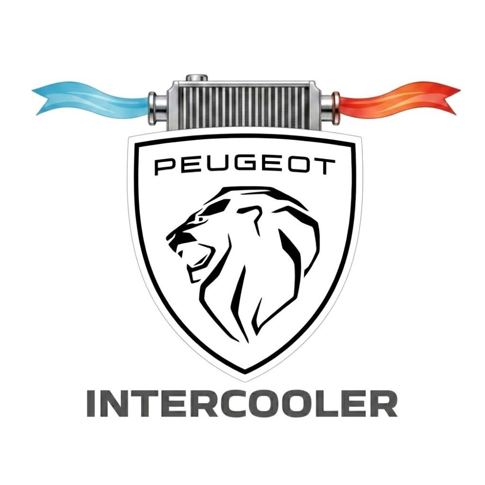 PEUGEOT LOGO INTERCOOLER